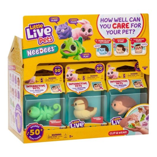Interaktives Kuscheltier Moose Toys Little Live Pets Needees 30+ Geräusche