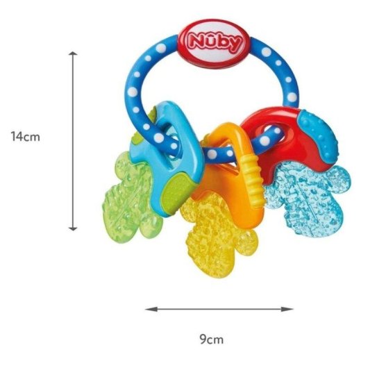 Nûby IcyBite Kühlschlüssel-Zahner mit kühlendem Gel