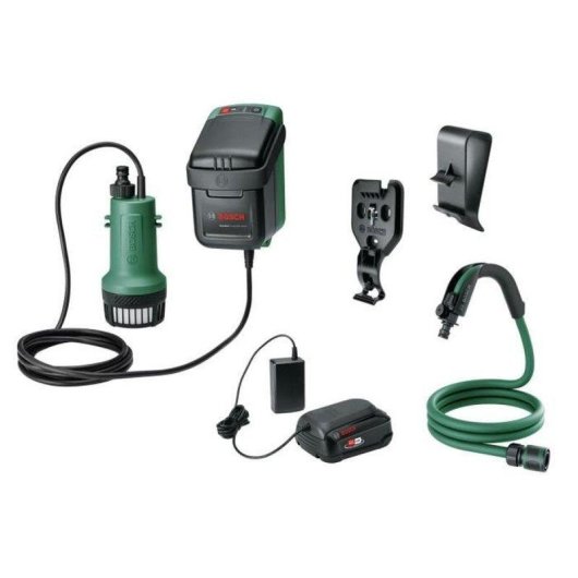 Bomba de agua Bosch GardenPump 18V-2000 sin cables 2,5 Ah 2000 l/h temporizador IPX8