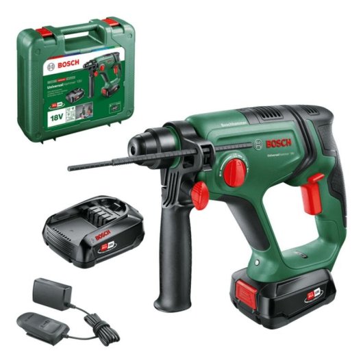Perforateur à Percussion Sans Fil Bosch Universalhammer 18V 4-en-1 2,0 J SDS Plus