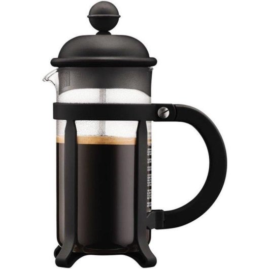 Bodum Java French Press 0,35 L zwart met borosilicaatglas kan