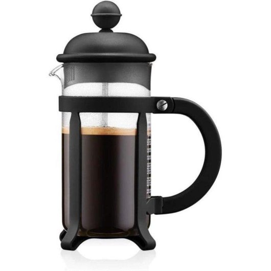 Bodum Java French Press 0,35 L zwart met borosilicaatglas kan