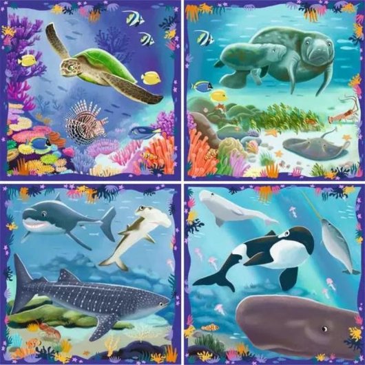 Puzzle Ravensburger Animali Marini Infantile 64 pezzi +5 anni