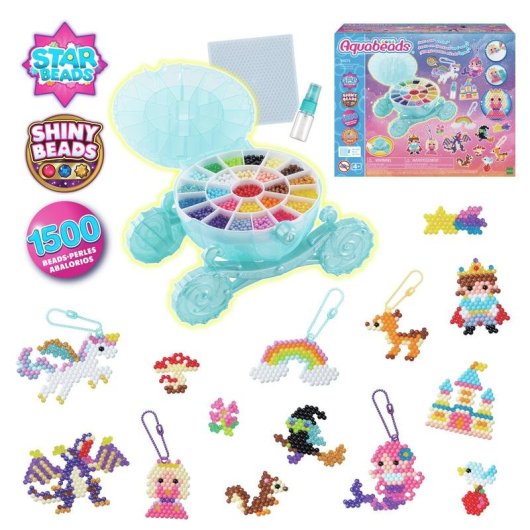 Kit Criativo Aquabeads Carroça Encantada com 1500 Contas