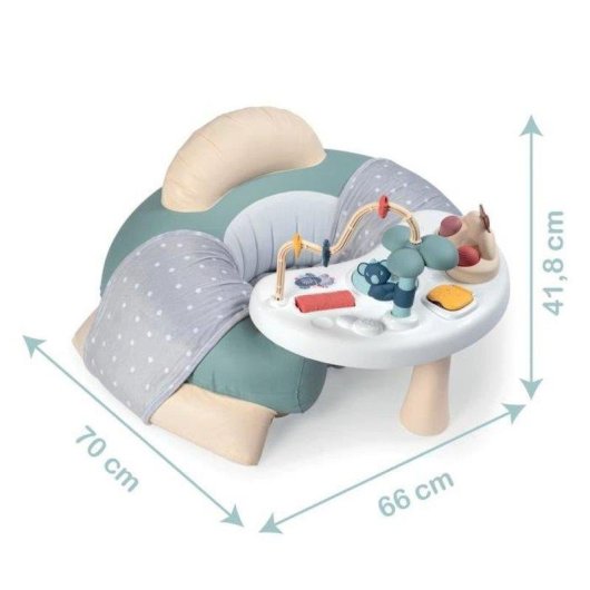 Asiento de actividades hinchable Smoby Little Cosy con mesita extraíble
