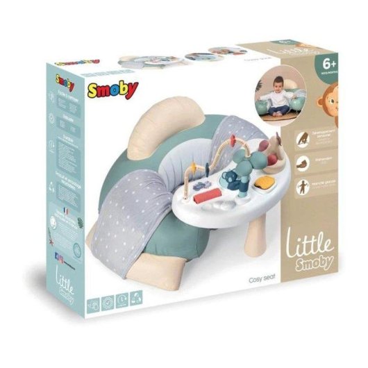 Asiento de actividades hinchable Smoby Little Cosy con mesita extraíble