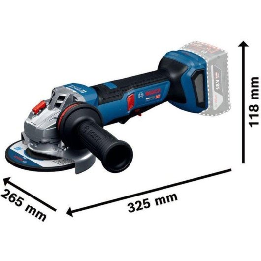 Meuleuse d'angle Bosch Professional GWS 18V-11 PS 125 mm 18V 3000-9000 tr/min