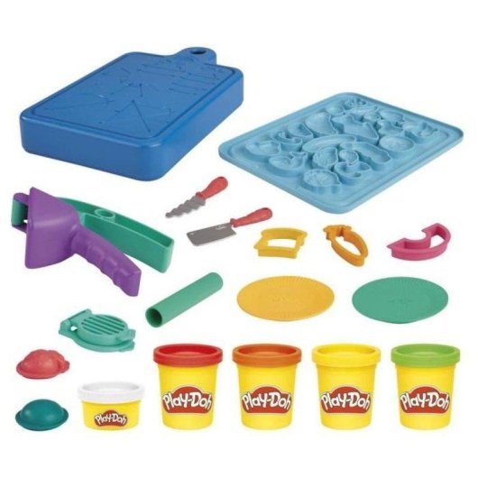 Kit di modellazione Play-Doh Kitchen Creations Little Chef 14 accessori 5 colori