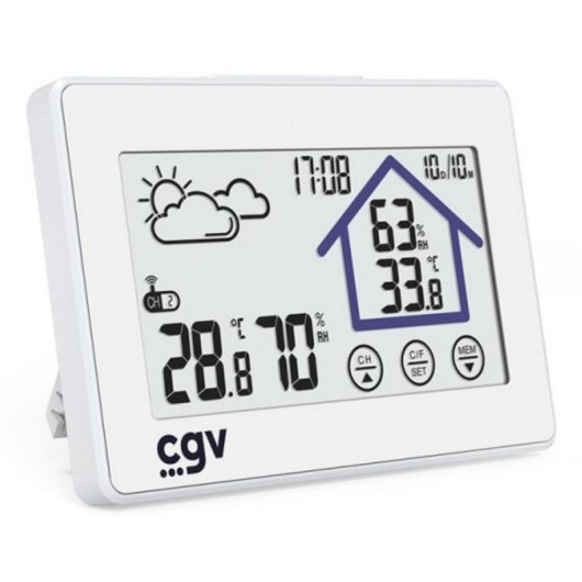 Stazione Meteorologica CGV My Meteo-1BM LCD Tattile 4,7" Sensor Esterno