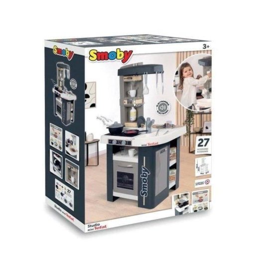 Cucina per Bambini Smoby Tefal Studio 360° con Modulo Sonoro e 27 Accessori
