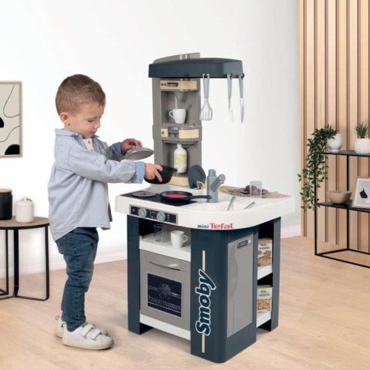 Cucina per Bambini Smoby Tefal Studio 360° con Modulo Sonoro e 27 Accessori