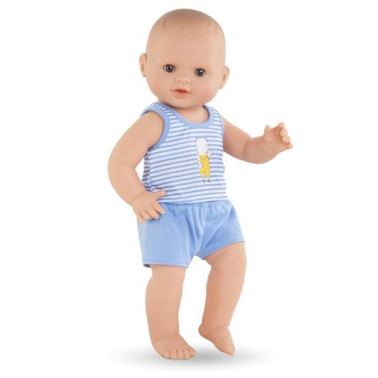 Corolle Paul Baby-Puppe aus Vinyl 36 cm mit Toilettentraining und Zubehör