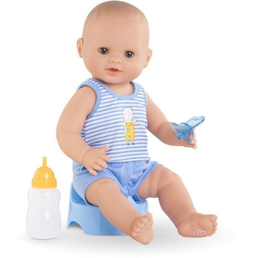 Corolle Paul Baby-Puppe aus Vinyl 36 cm mit Toilettentraining und Zubehör