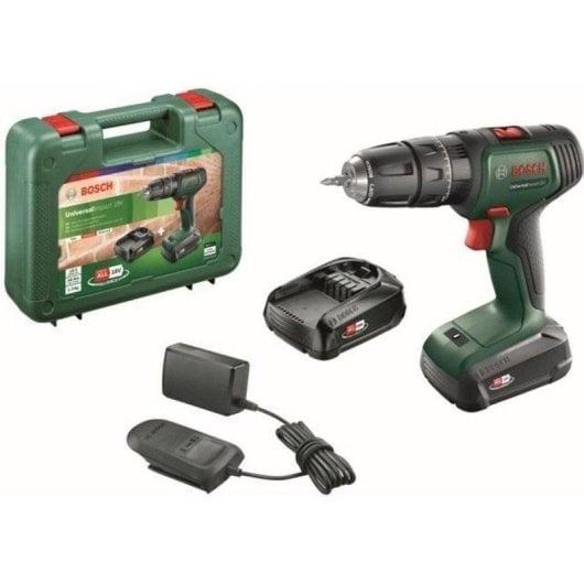 Parafusadeira/perfurador a Percussão 18V Bosch UniversalImpact Kit 2 Baterias 1.5Ah