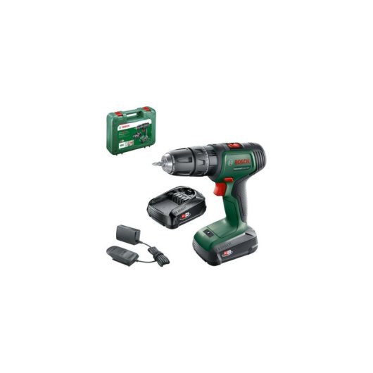 Parafusadeira/perfurador a Percussão 18V Bosch UniversalImpact Kit 2 Baterias 1.5Ah