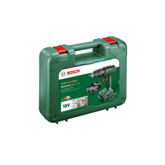 Parafusadeira/perfurador a Percussão 18V Bosch UniversalImpact Kit 2 Baterias 1.5Ah