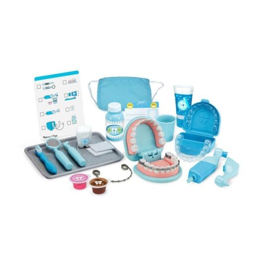 Kit Dentista Melissa & Doug 26 Pezzi Mascella Articolata Accessori Educativi