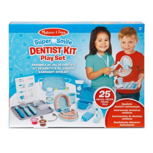Kit Dentista Melissa & Doug 26 Pezzi Mascella Articolata Accessori Educativi