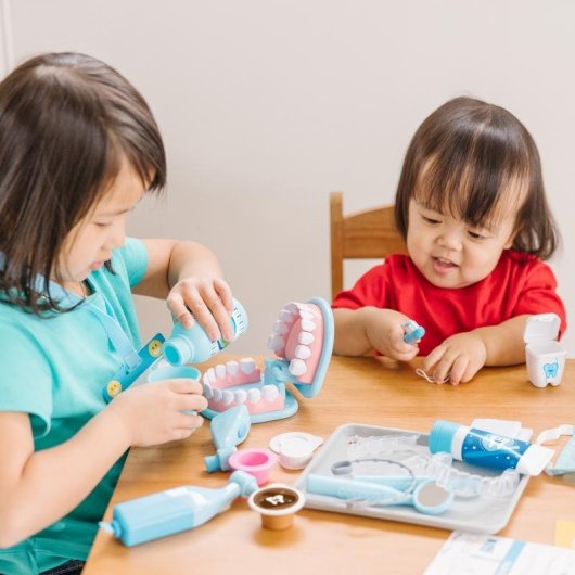 Kit Dentista Melissa & Doug 26 Pezzi Mascella Articolata Accessori Educativi