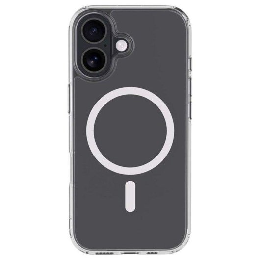 Funda Bigben Hybride Transparente TPU + PC avec MagSafe Blanc pour iPhone 17