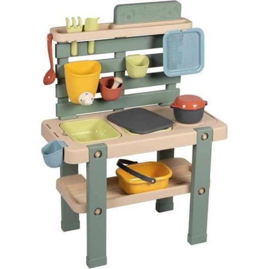 Cucina da gioco esterna Smoby Life 11 accessori plastica riciclata