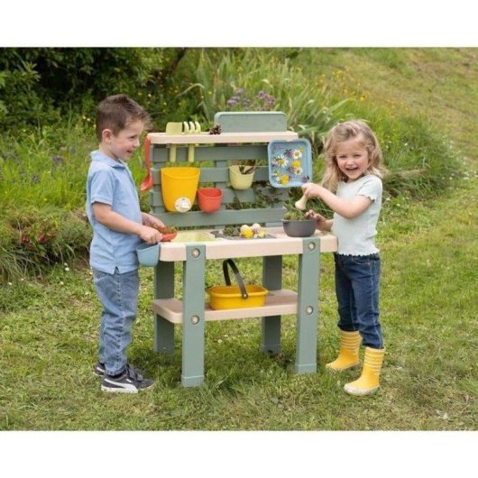 Cucina da gioco esterna Smoby Life 11 accessori plastica riciclata
