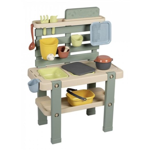 Cucina da gioco esterna Smoby Life 11 accessori plastica riciclata