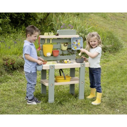 Cucina da gioco esterna Smoby Life 11 accessori plastica riciclata