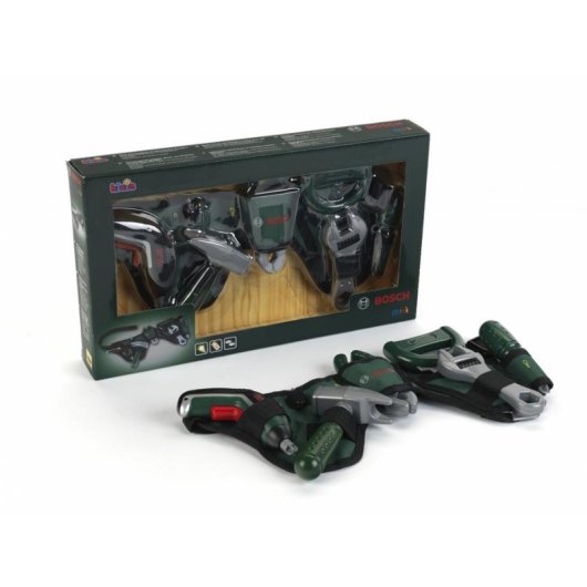 Cinturón herramientas infantil Klein Bosch Ixolino II destornillador electrónico