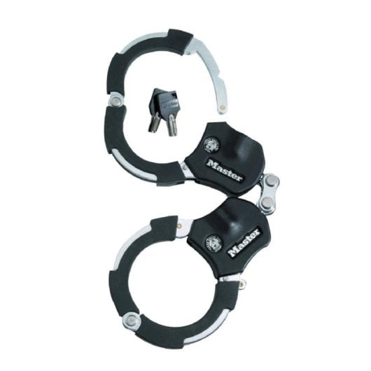 Candado manilla bici Master Lock Street Cuff acero cementado 35 cm 4 llaves