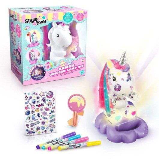 LED-Lampe DIY Einhorn Canal Toys - Personalisierbar mit Kreativzubehör