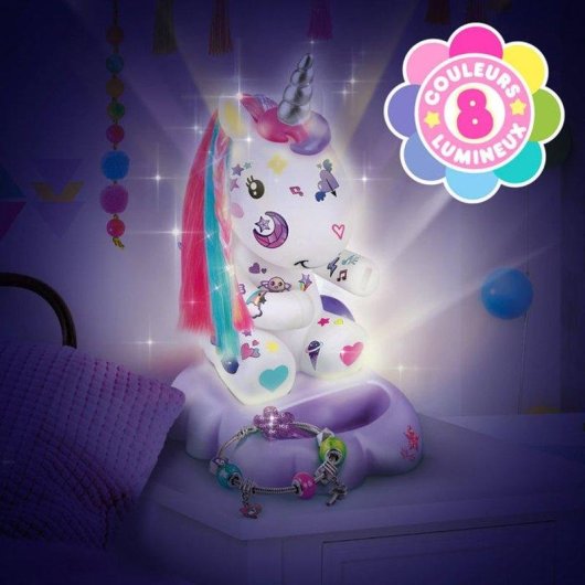LED-Lampe DIY Einhorn Canal Toys - Personalisierbar mit Kreativzubehör
