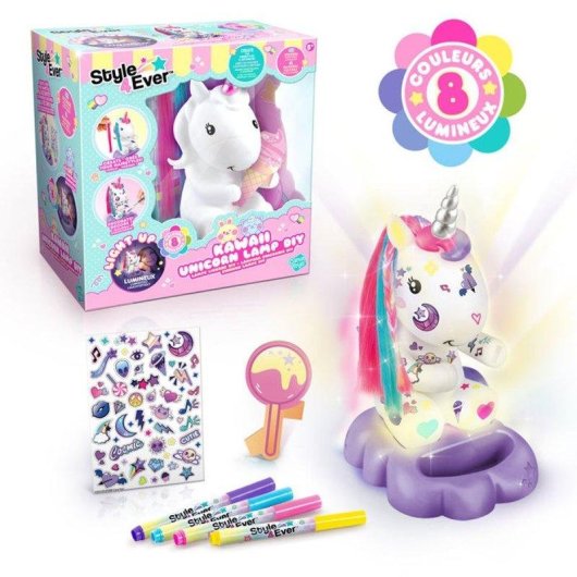 LED-Lampe DIY Einhorn Canal Toys - Personalisierbar mit Kreativzubehör