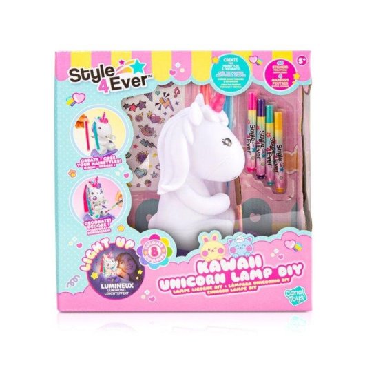 LED-Lampe DIY Einhorn Canal Toys - Personalisierbar mit Kreativzubehör