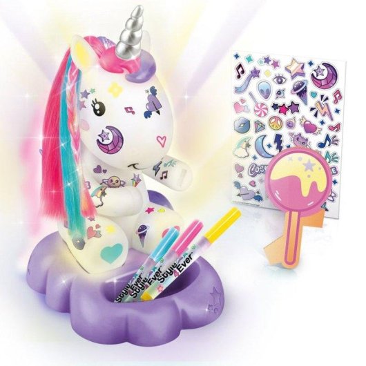 LED-Lampe DIY Einhorn Canal Toys - Personalisierbar mit Kreativzubehör