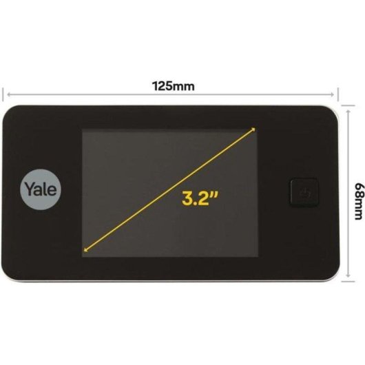 Spioncino Digitale Yale DDV500 Schermo 3,2” 0,3MP 105° Visione Notturna