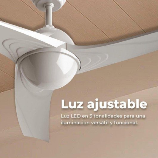 Deckenventilator mit Licht Cecotec V522 26W 132cm 6 Stufen Leise Fernbedienung Timer