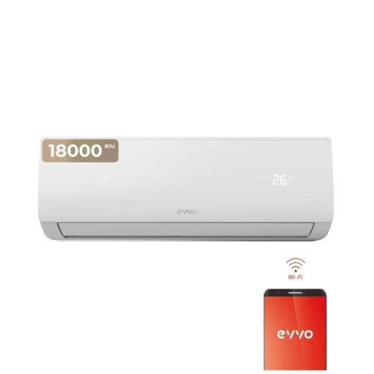 Aire Acondicionado Split 1x1 Evvo Clima 18000 4.500 Frigorías A++ Inverter Bomba de Calor WiFi