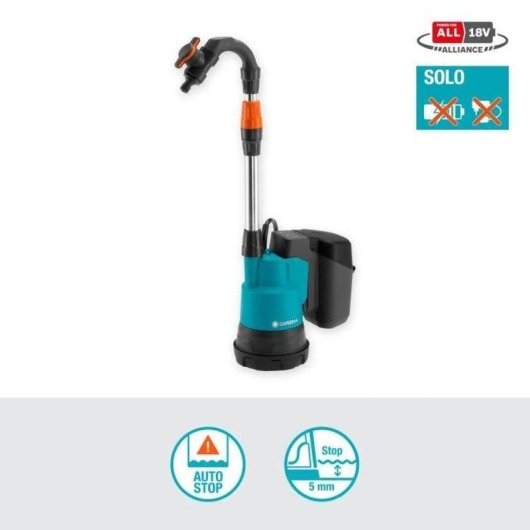 Pompe à eau de pluie Gardena 2000/2 18V P4A 2000 l/h 2,0 bar