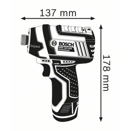 Parafusador de Impacto Bosch GDR 12V-105 105 Nm