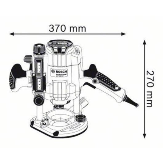 Fresadora de inmersión Bosch Professional GOF 1250 CE 1250 W 10.000-24.000 rpm