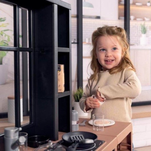 Kinderspielküche Smoby Loft 32 Zubehör Industriedesign
