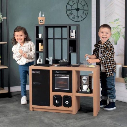 Kinderspielküche Smoby Loft 32 Zubehör Industriedesign