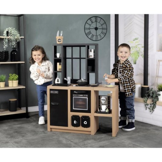 Kinderspielküche Smoby Loft 32 Zubehör Industriedesign