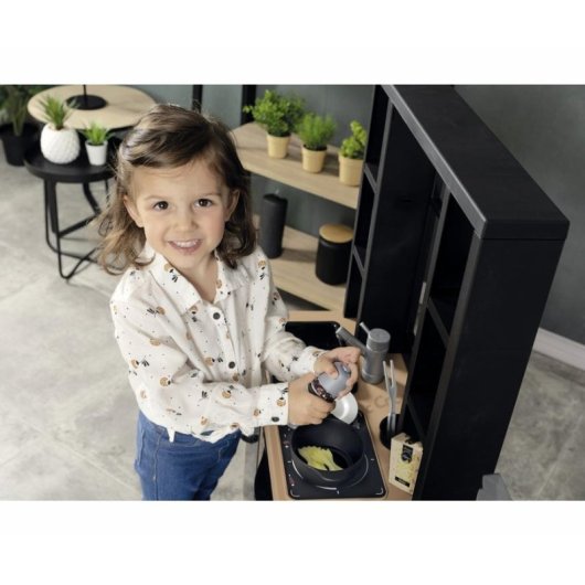 Kinderspielküche Smoby Loft 32 Zubehör Industriedesign
