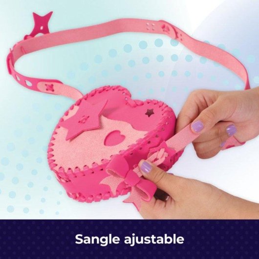 Kit DIY Cool Maker Spin Master Borsa Cuore in Ecopelle con Strass e Charm