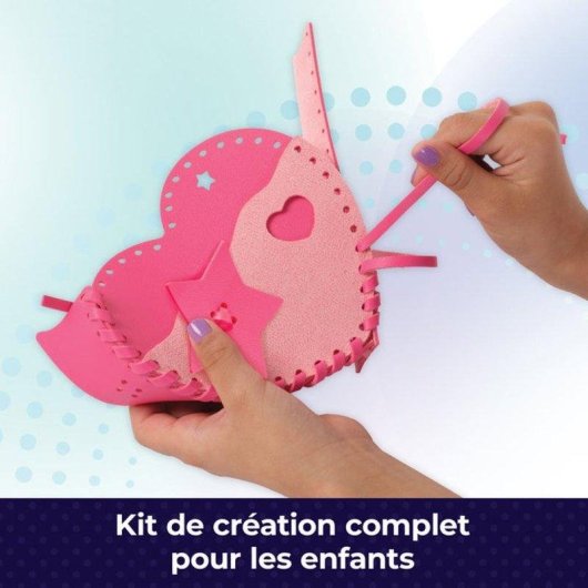 Kit DIY Cool Maker Spin Master Borsa Cuore in Ecopelle con Strass e Charm