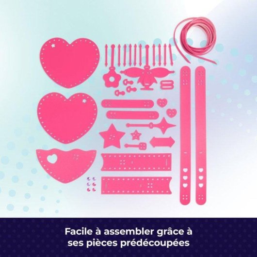 Kit DIY Cool Maker Spin Master Borsa Cuore in Ecopelle con Strass e Charm