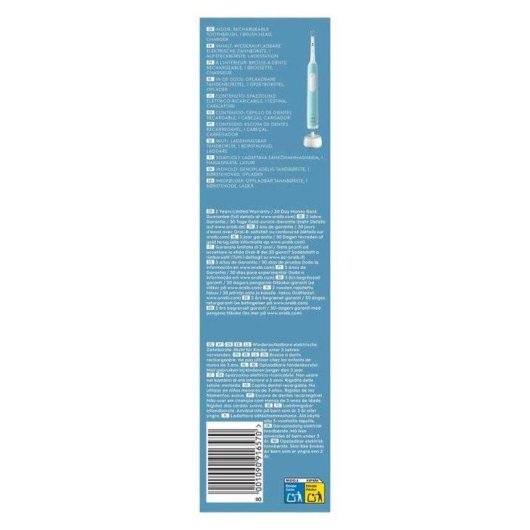 Cepillo de Dientes Oscilante Rotativo Oral-B Pro Series 1 3 Modos 2 Cabezales Sensor de Presión Temporizador