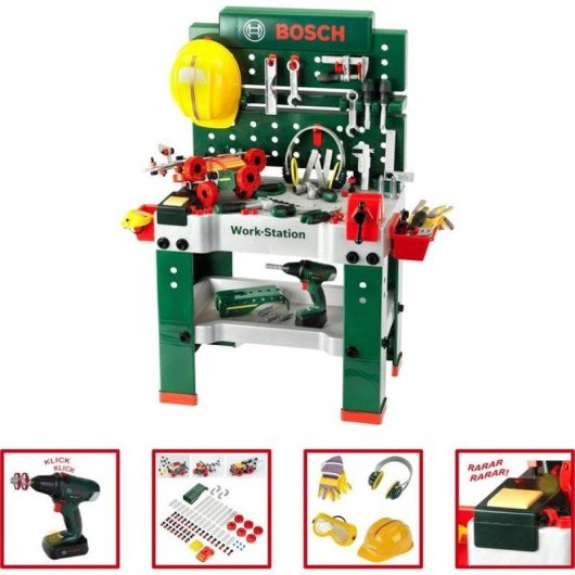 Banca Lavoro Klein Bosch Mini Workstation N°1 150 Accessori Cacciavite Elettronico